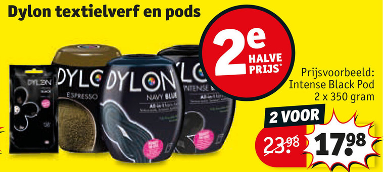 Dylon   textielverf folder aanbieding bij  Kruidvat - details
