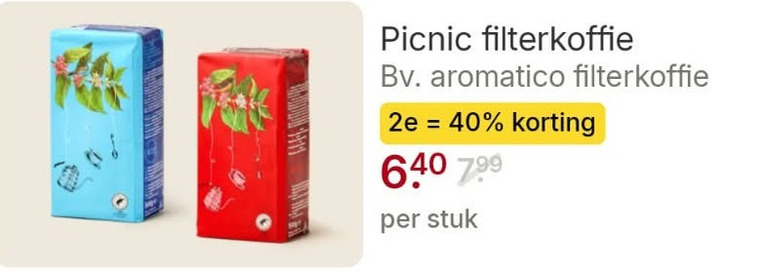 Picnic   koffie folder aanbieding bij  Picnic - details