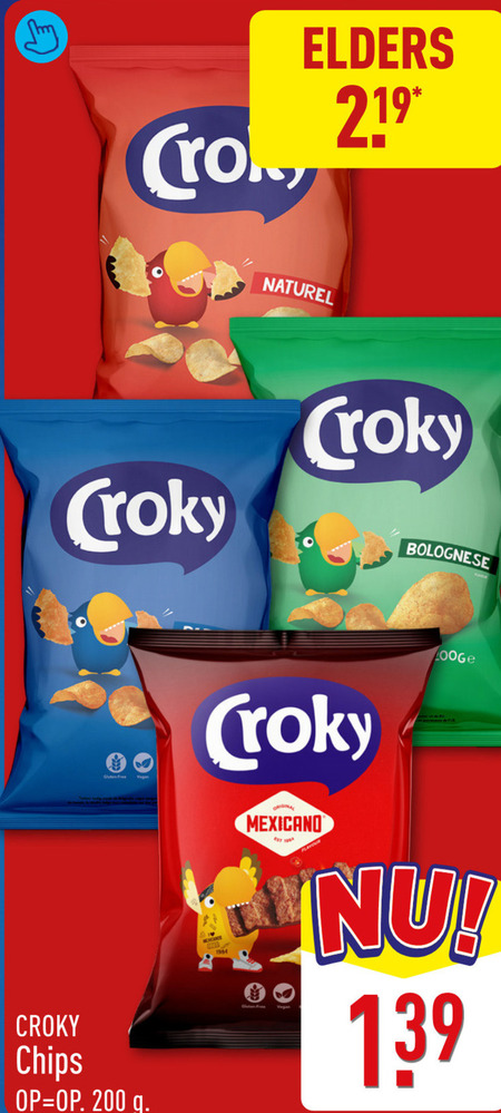Croky   chips folder aanbieding bij  Aldi - details