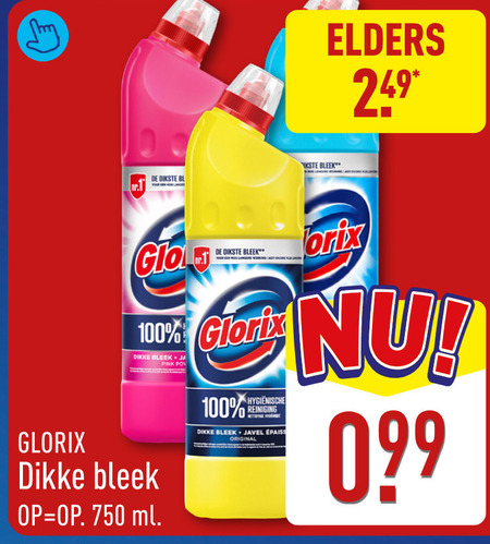 Glorix   bleekmiddel folder aanbieding bij  Aldi - details