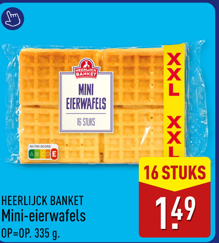 wafels 16 335 heerlijck banket mini eierwafels stuks xxl xx nutri score folder aanbieding bij Aldi