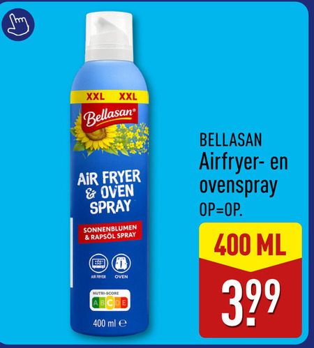 olie en vetten 400 xxl air fryer oven spray nutri score ml ovenspray folder aanbieding bij Aldi