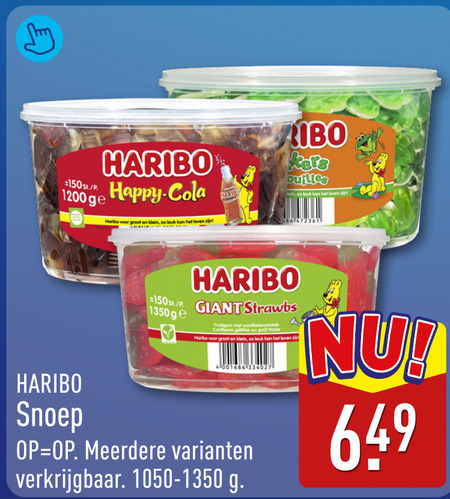 Haribo   snoep folder aanbieding bij  Aldi - details
