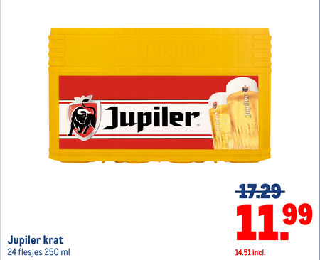 Jupiler   krat bier folder aanbieding bij  Makro - details
