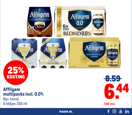 Affligem   speciaalbier folder aanbieding bij  Makro - details
