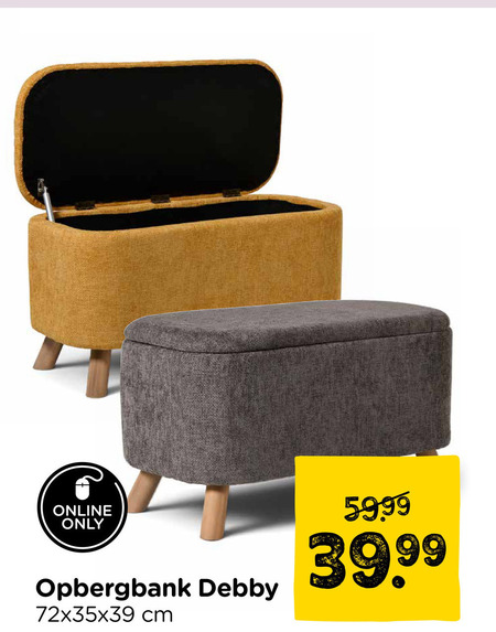 opbergbank online only cm folder aanbieding bij Xenos
