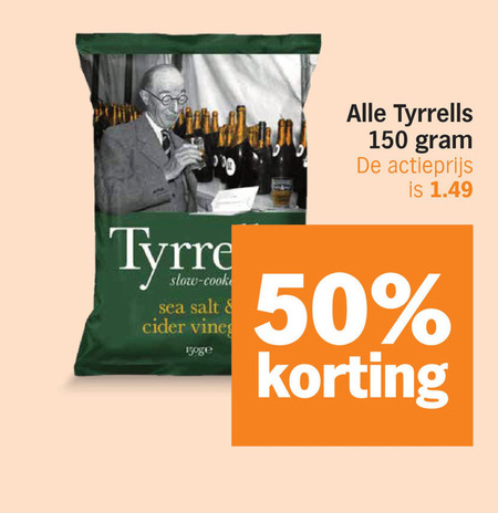 Tyrells   chips folder aanbieding bij  Albert&nbsp;Heijn - details