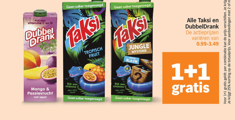 Dubbelfrisss   fruitdrank folder aanbieding bij  Albert&nbsp;Heijn - details