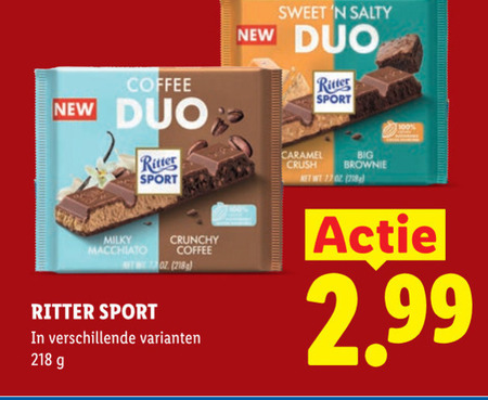 Ritter Sport   chocolade folder aanbieding bij  Lidl - details