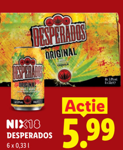 Desperados   speciaalbier folder aanbieding bij  Lidl - details