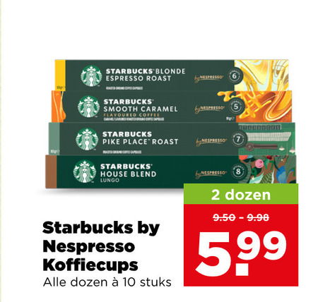 Starbucks   koffiecups folder aanbieding bij  Plus - details