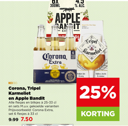 corona karmeliet speciaalbieren 6 25 33 100 300ml apple ci fruitig belgisch bier belge 8 4 bottles la since cerveza vin ingredients natural origin tripel verfijnd fris romig fraiche nix18 bandit blikjes 25-33 meesterschap folder aanbieding bij Plus Karmeliet speciaalbier folder aanbieding bij Plus - details