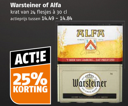 Alfa   krat bier folder aanbieding bij  Poiesz - details