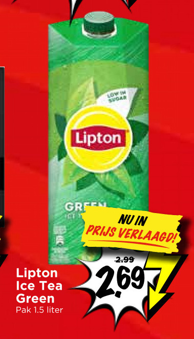 lipton ice tea green pak liter verlaagd folder aanbieding bij Vomar Lipton ice tea folder aanbieding bij Vomar - details