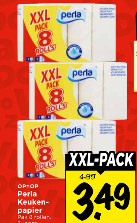 Perla   keukenpapier folder aanbieding bij  Vomar - details