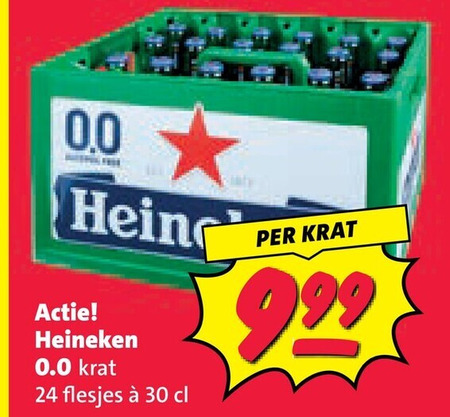 heineken 0.0 krat bier 24 30 folder aanbieding bij Nettorama Heineken 0.0 krat bier folder aanbieding bij Nettorama - details