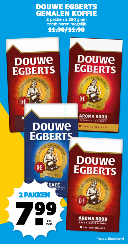 douwe egberts koffie 2 250 gemalen pakken combineren meester brander joure aroma rood evenwichtig rond grove maling mcafee vrij kilo snelfiltermaling excellent folder aanbieding bij Boons Markt Douwe Egberts koffie folder aanbieding bij Boons Markt - details