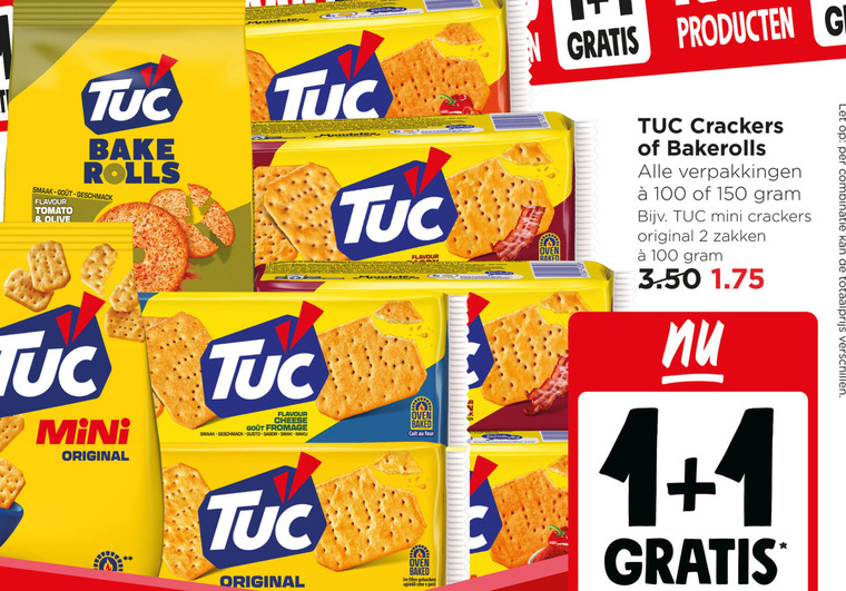 zoutjes 1 2 100 150 tuc rolls flavour tomato olive mini original cheese fromage gusto sabor oven baked crackers zakken cuit four let combinatie folder aanbieding bij Jumbo