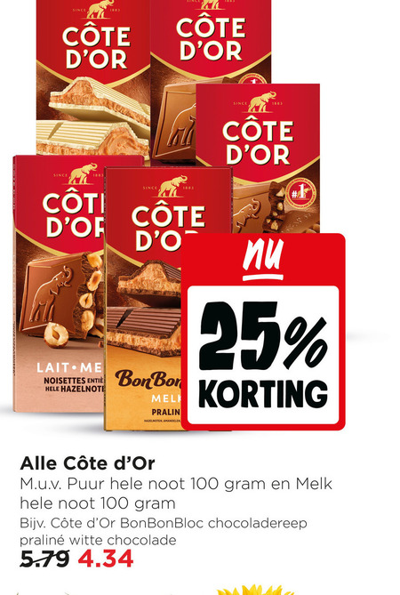 Cote D Or   chocolade folder aanbieding bij  Jumbo - details