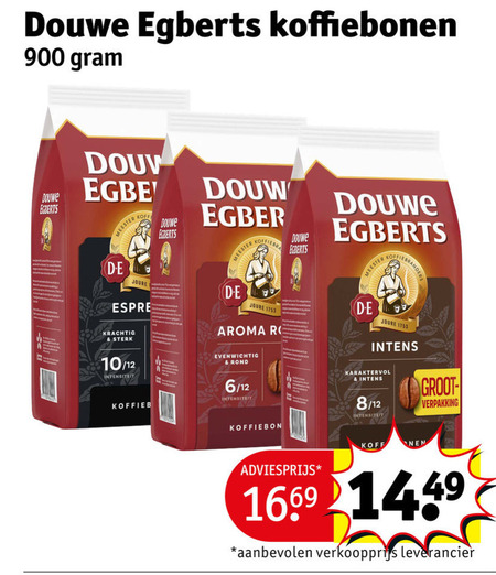 douwe egberts koffiebonen meester douw joure aroma 10 12 intensiteit evenwichtig rond 6 koffiebranders karaktervol 8 folder aanbieding bij Kruidvat Douwe Egberts koffiebonen folder aanbieding bij Kruidvat - details