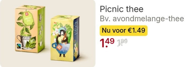 picnic thee folder aanbieding bij Picnic Picnic thee folder aanbieding bij Picnic - details