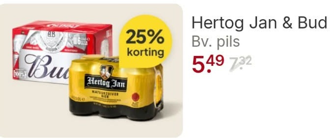 Hertog Jan   blikje bier folder aanbieding bij  Picnic - details