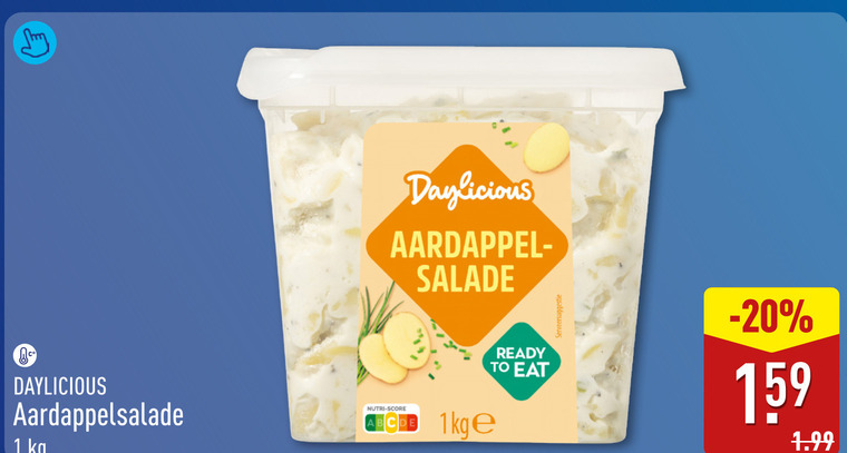 salade 1 aardappel ready to aardappelsalade nutri score folder aanbieding bij Aldi