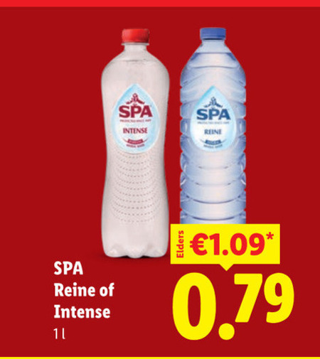 Spa   mineraalwater folder aanbieding bij  Lidl - details