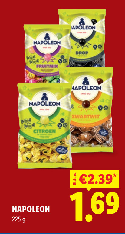 Napoleon   snoep folder aanbieding bij  Lidl - details