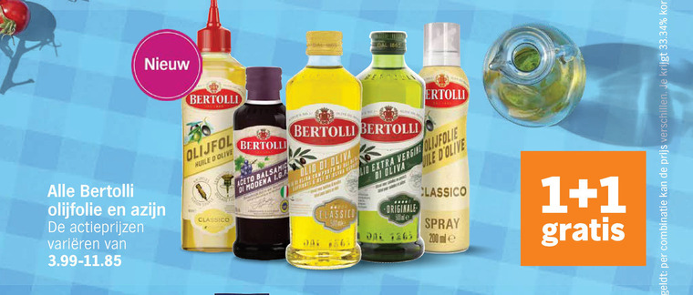 Bertolli   azijn, olijfolie folder aanbieding bij  Albert&nbsp;Heijn - details