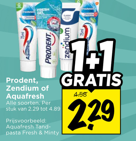 Zendium   tandpasta folder aanbieding bij  Vomar - details