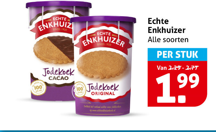 Enkhuizer   koek folder aanbieding bij  Hoogvliet - details
