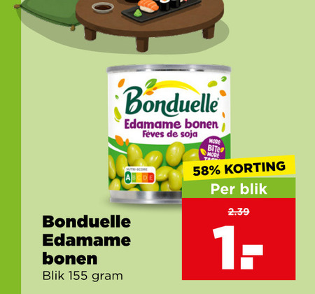 Bonduelle   bonen folder aanbieding bij  Plus - details