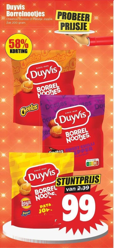 Duyvis   borrelnootjes folder aanbieding bij  Dirk - details