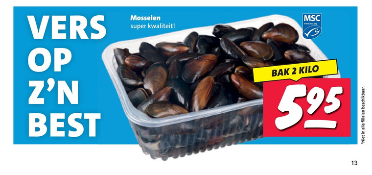 mosselen 2 13 vers super best www.msc.org bak kilo beschikbaar folder aanbieding bij Nettorama