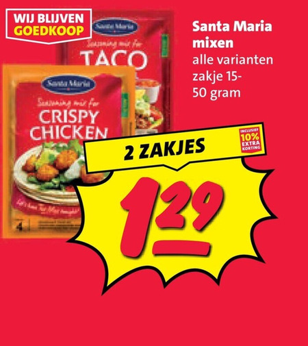 Santa Maria   maaltijdmix, taco folder aanbieding bij  Nettorama - details