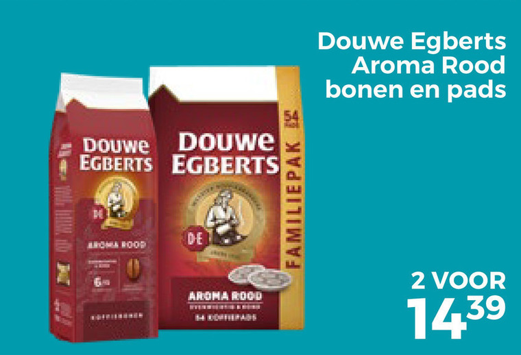 Douwe Egberts   koffiepad, koffiebonen folder aanbieding bij  Trekpleister - details