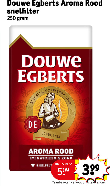 Douwe Egberts   koffie folder aanbieding bij  Kruidvat - details