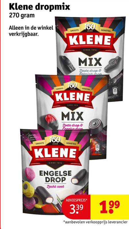 Klene   drop folder aanbieding bij  Kruidvat - details