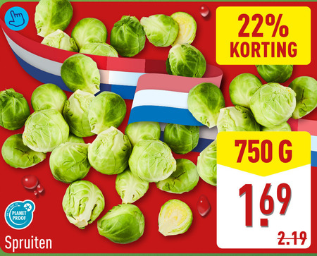 spruitjes 22 750 planet proof spruiten folder aanbieding bij Aldi