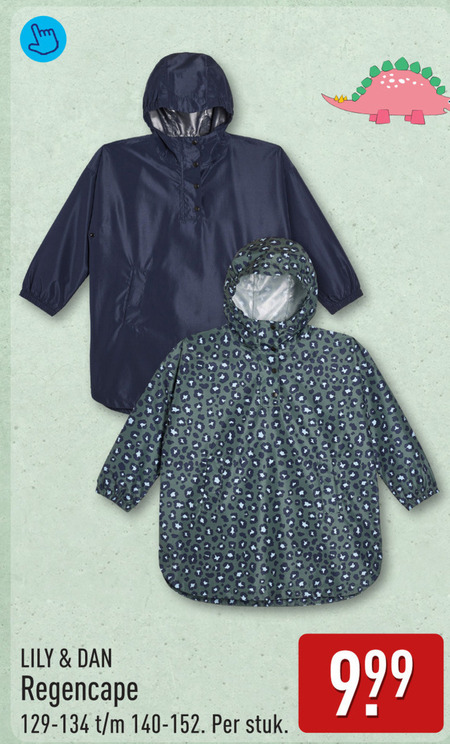 regenkleding lily regencape stuk folder aanbieding bij Aldi