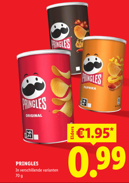 Pringles   chips folder aanbieding bij  Lidl - details