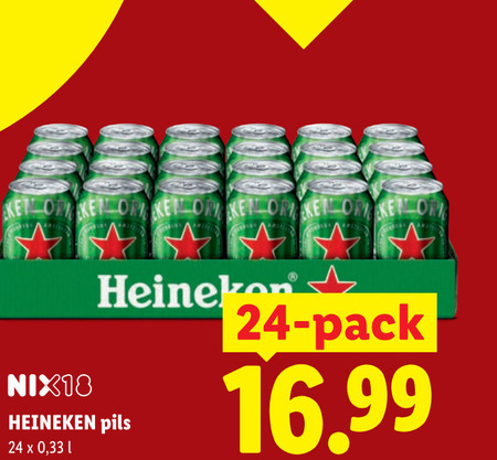 Heineken   blikje bier folder aanbieding bij  Lidl - details