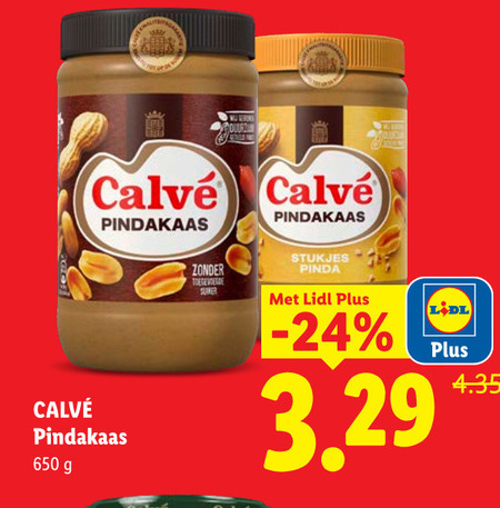Calve   pindakaas folder aanbieding bij  Lidl - details