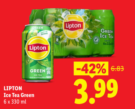 Lipton   ice tea folder aanbieding bij  Lidl - details