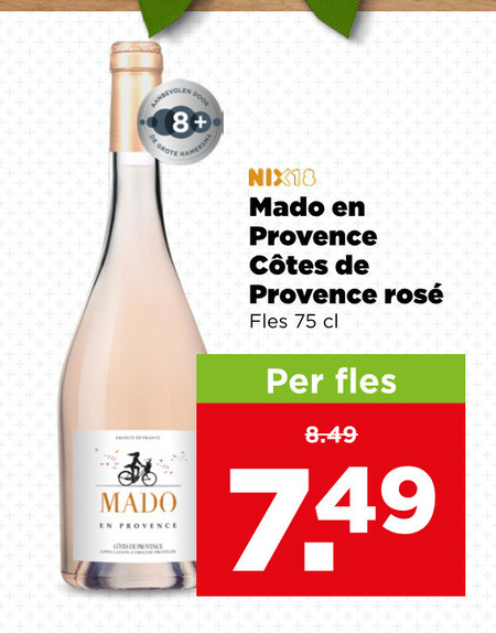 rose 8 mado provence nix18 rosee fles folder aanbieding bij Plus