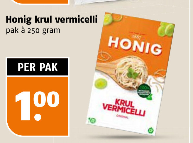 Honig   vermicelli folder aanbieding bij  Poiesz - details