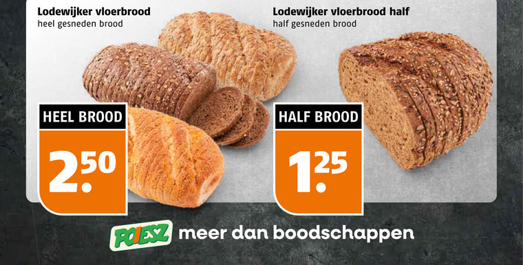 brood 250 lodewijker vloerbrood gesneden folder aanbieding bij Poiesz