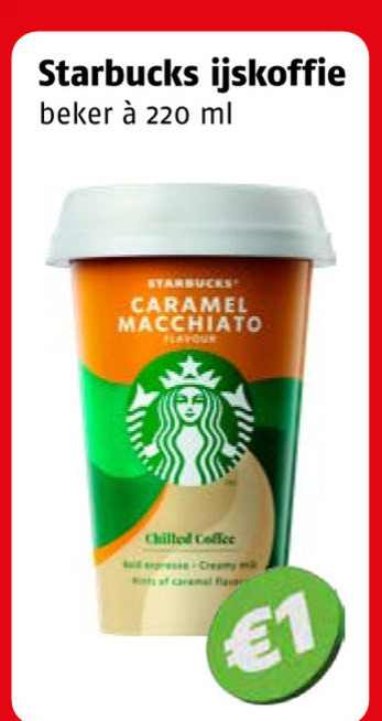 Starbucks   ijskoffie folder aanbieding bij  Poiesz - details