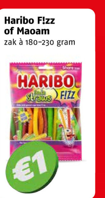maoam haribo snoep 1 zak share folder aanbieding bij Poiesz Maoam snoep folder aanbieding bij Poiesz - details